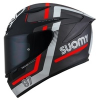 Suomy Helmet Track-1 E06 Ninety Seven Gunmetal/Red 