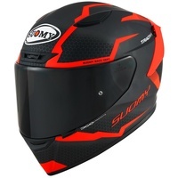 Suomy Helmet Track-1 E06 Reaction Matt Anthracite/Red Matt Anthracite/Red 