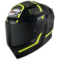Suomy Helmet Track-1 E06 Ninety Seven Gunmetal/Yellow 