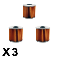 3 Pack Twin Air - Oil Filter for Kawasaki KLT250 1982-1985