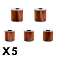 5 Pack Twin Air - Oil Filter for Kawasaki KLT250 1982-1985