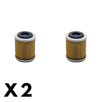 2 Pack Twin Air - Oil Filter for Yamaha YFM400F BIG BEAR 4WD 2000-2006