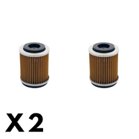 2 Pack Twin Air - Oil Filter for Yamaha YFM225 MOTO-4 1986-1988