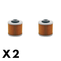 2 Pack Twin Air - Oil Filter for Yamaha XV1000 VIRAGO 1985