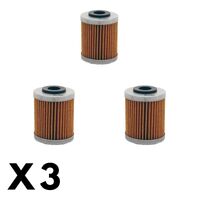3 Pack Twin Air - Oil Filter for Polaris 525 OUTLAW S 2008-2011 (2nd Filter)