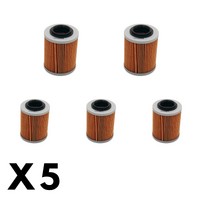 5 Pack Twin Air - Oil Filter for Can Am OUTLANDER 650 6X6 2015