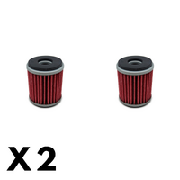 2 Pack Twin Air - Oil Filter for Yamaha XT250 2008