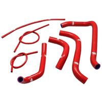 Samco Radiator Hose Kit for Honda CBR 1100 XX Blackbird SC35 1998-2007 >Red