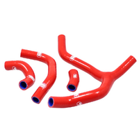 Samco Radiator Hose Kit for Honda CRF 450 R 2013-2014 >Red (Y Piece Race Kit)