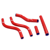 Samco Radiator Hose Kit for Honda CR 125 R 1989 >Red