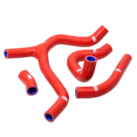 Samco Radiator Hose Kit for Honda CRF 450 R 2015-2016 >Red (Y Piece Race Kit)