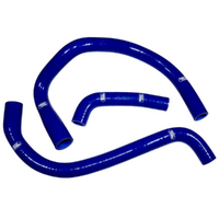 Samco Radiator Hose Kit for Kawasaki ZXR 400 H (Not Suitable for H2) 1988 >Blue