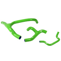 Samco Rad Hose Kit for Kawasaki KX 450 F 2012-2015 >Green (Y Piece Race Kit)