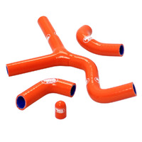 Samco Radiator Hose Kit for KTM 400 EXC 2000-2002 >Orange (Thermo Bypass)