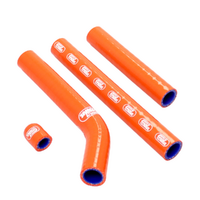 Samco Radiator Hose Kit for KTM 125 XC-W 2008-2011 >Orange (Thermo Bypass)