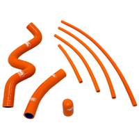 Samco Radiator Hose Kit for KTM 390 RC 2014-2019 >Orange (Thermo Bypass)