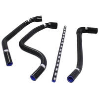 Samco Radiator Hose Kit Black TCSTRI-9-K