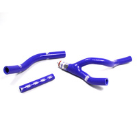 Samco Rad Hose Kit for Yamaha YZ 250 F 2014-2018 >Blue (Y Piece W/ Alloy Insert)