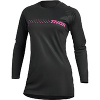 THOR Jersey 2025 Sector Minimal Black/Pink Womens 