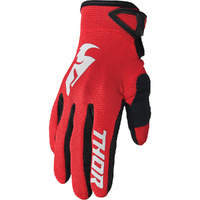 THOR Gloves 2025 Sector Red/White 