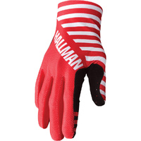 THOR Gloves 2025 Hallman Mainstay Slice White/Red 
