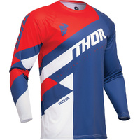 THOR Jersey 2025 Sector Checker Navy/Red Kids 
