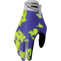 THOR Gloves 2026 Launchmode Bleach Grey/Acid 