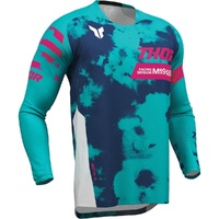 THOR Jersey 2026 Launchmode Bleach White/Aqua Kids 
