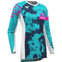 THOR Jersey 2026 Launchmode Bleach White/Aqua Womens 