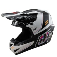 Troy Lee Designs 25.1 Youth SE4 GP Pro Helmet MIPS Trooper White