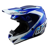 Troy Lee Designs 25.2 SE4 GP Helmet Shutter Blue