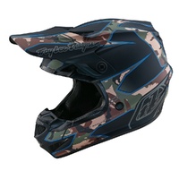 Troy Lee Designs SE4 Poly Youth Helmet MIPS Matrix Camo Black