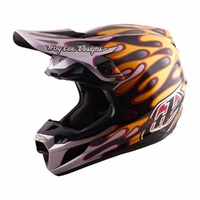 Troy Lee Designs 26.1 SE5 Carbon Helmet MIPS Overspray Black Gold