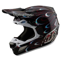 Troy Lee Designs 25.2 SE5 Carbon Helmet MIPS Torched Black Red