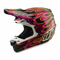 Troy Lee Designs 26.1 SE5 Carbon Helmet MIPS Torched Black Violet