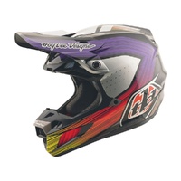 Troy Lee Designs 25.2 SE5 Carbon Helmet MIPS Stripes Black Purple