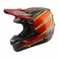 Troy Lee Designs 26.1 SE5 Carbon Helmet MIPS Wings Red