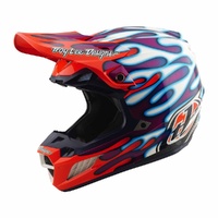 Troy Lee Designs 26.2 SE5 Composite Helmet MIPS Overspray Violet White