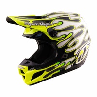 Troy Lee Designs 26.2 SE5 Composite Helmet MIPS Overspray Charcoal Flo