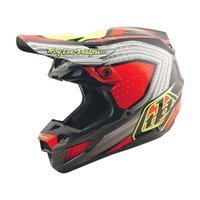 Troy Lee Designs 25.2 SE5 Composite Helmet MIPS Stripes Black Infra Red