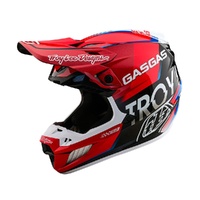 Troy Lee Designs SE5 Composite Helmet Gasgas Fumes Red Black