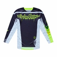 Troy Lee Designs 26.2 GP Pro Jersey Stagger Gunmetal Neo Yellow
