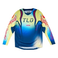 Troy Lee Designs 25.1 Youth GP Pro Jersey Drip Glo Yellow Dark Navy