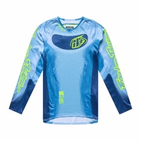 Troy Lee Designs 26.2 Youth SE Pro Jersey Illusion Slate Flo Yellow