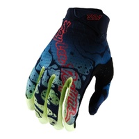 Troy Lee Designs 25.1 Air Gloves Drip Glo Yellow Dark Navy