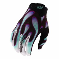 Troy Lee Designs 26.1 Youth Air Gloves Overspray Black Real Teal