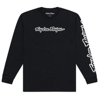 Troy Lee Designs 26.2 Long Sleeve Tee Signature Black
