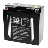 US Power Sports AGM Battery UBUS14B