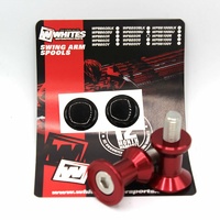 SWING ARM SPOOLS - ALLOY M8 RED