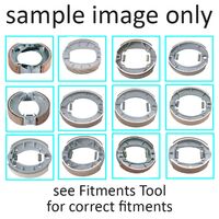 Grooved Rear Brake Shoes for Honda TRX450ES FOREMAN 2X4 1998-2001